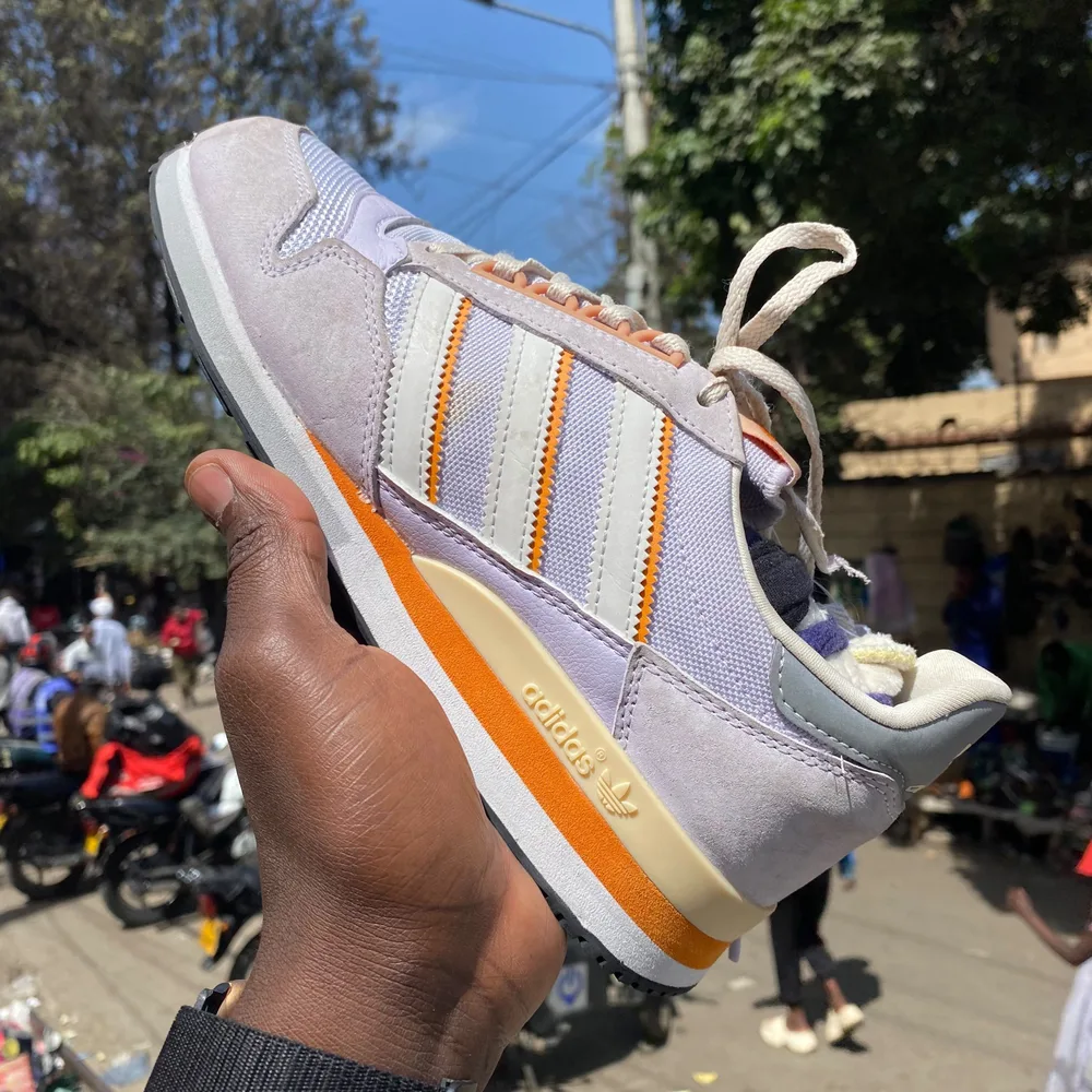 Adidas Adidas Lilac Orange Retro Runner — Lilac / Orange / Cream