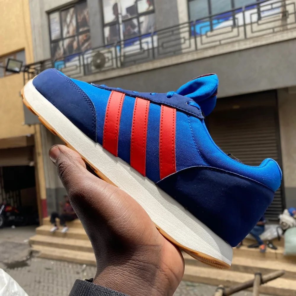 Adidas Adidas Royal Blue Red Retro Runner — Royal Blue / Red / White / Gum