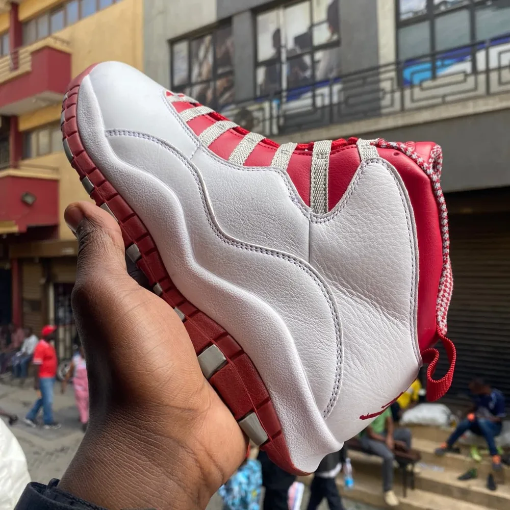 Jordan Air Jordan 10 White Red — White / Varsity Red