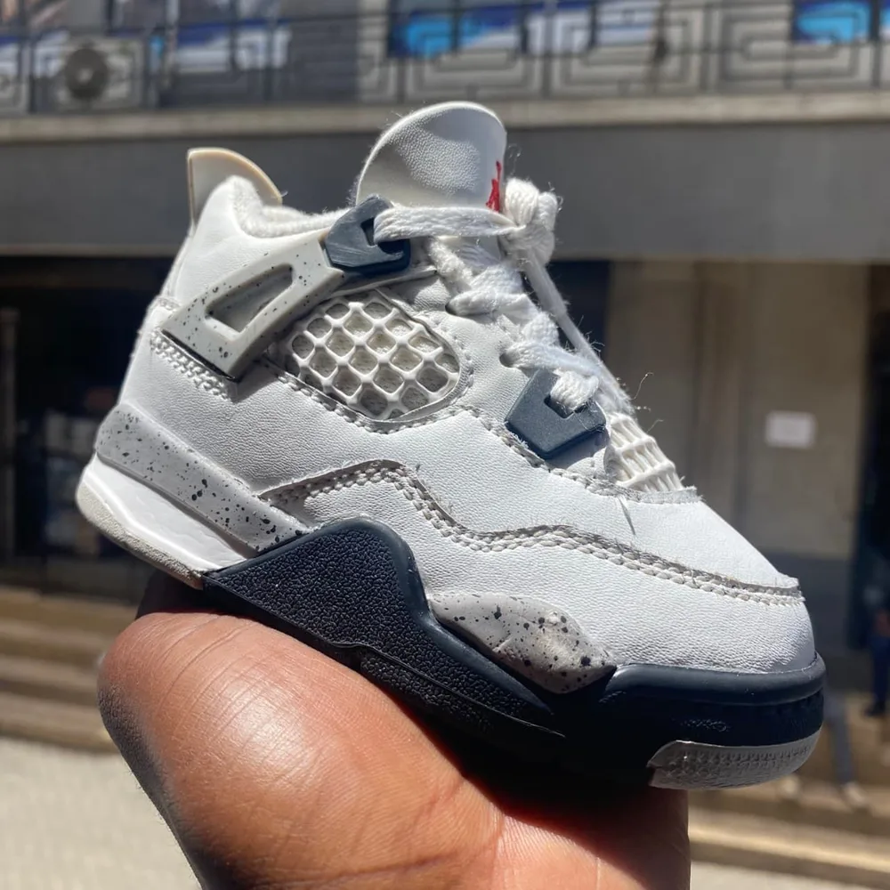 Jordan Air Jordan 4 Kids Midnight Navy — White / Grey / Midnight Navy