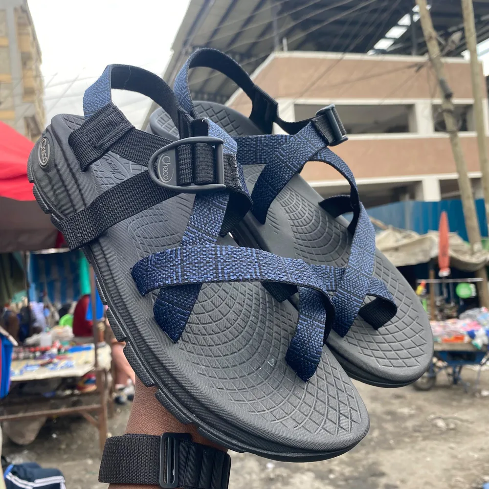 Chaco Chaco Navy Strap Sandal — Navy / Grey