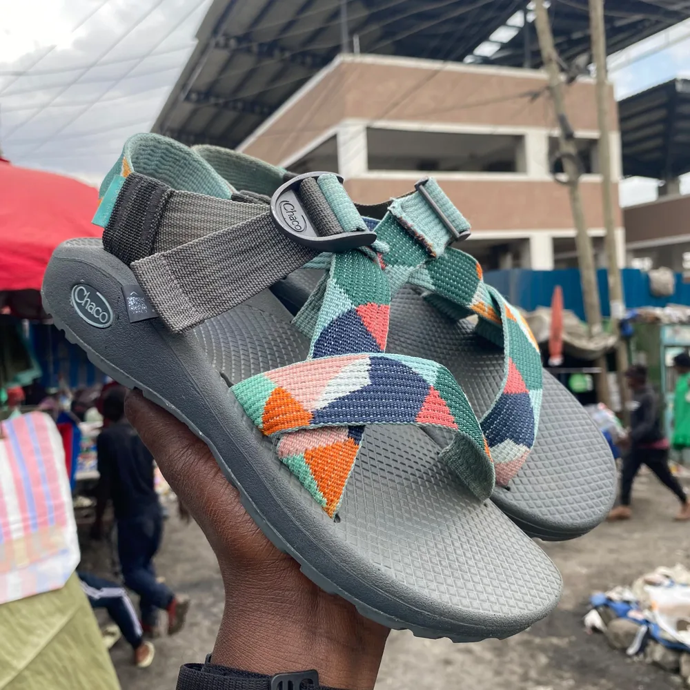 Chaco Chaco Z/1 Teal Geo — Teal / Orange / Grey