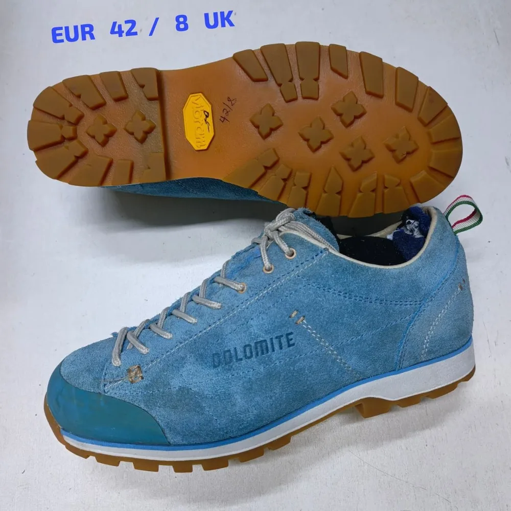 Dolomite Dolomite 54 Low Sky Blue Suede — Sky Blue / White / Gum