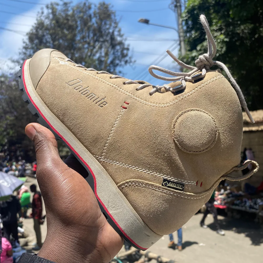 Dolomite Dolomite Tan Suede Gore-Tex Boot — Sand / Pink
