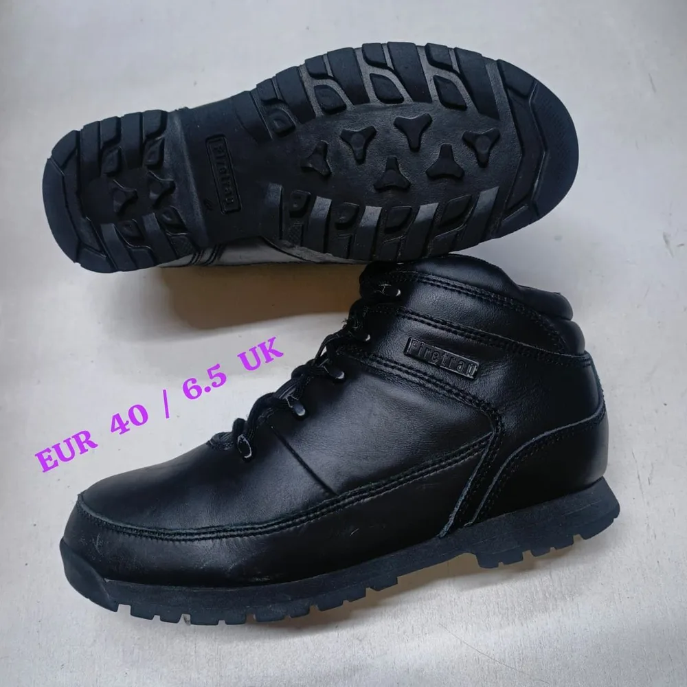 Firetrap Firetrap Black Leather Boot — Black