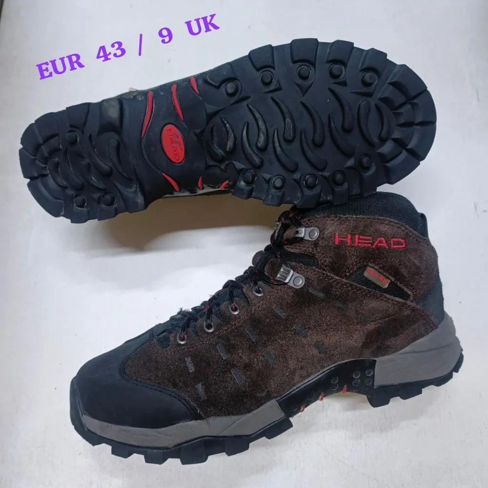 Head Head Brown Suede Hiking Boot — Brown / Black
