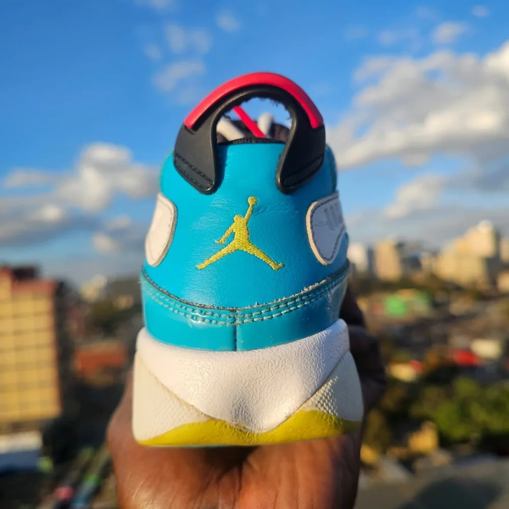 Jordan Jordan 6 Rings Teal Cream in Cream / Teal / Hot Pink / Yellow — thumbnail 4