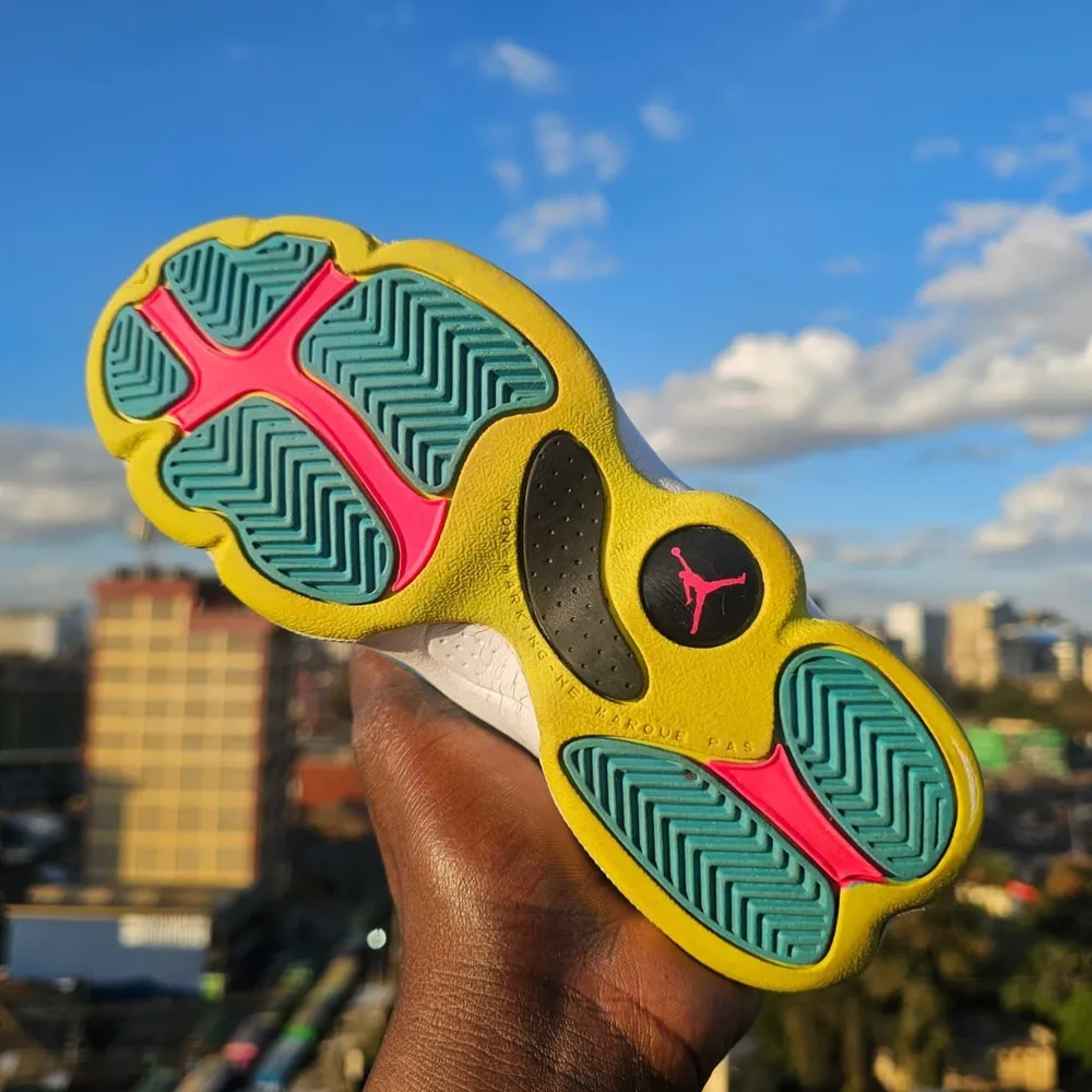 Jordan Jordan 6 Rings Teal Cream in Cream / Teal / Hot Pink / Yellow — thumbnail 5