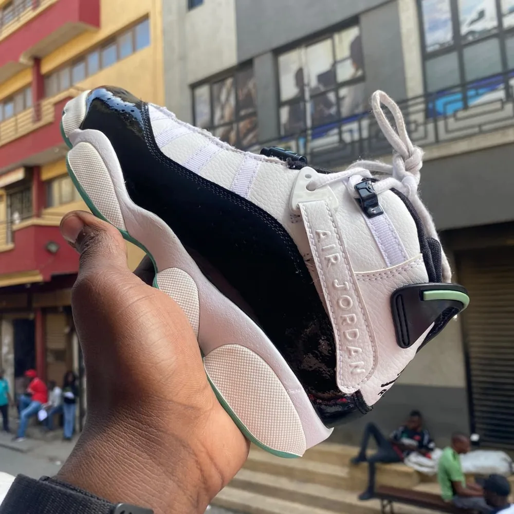 Jordan Jordan 6 Rings White Black — White / Black / Mint