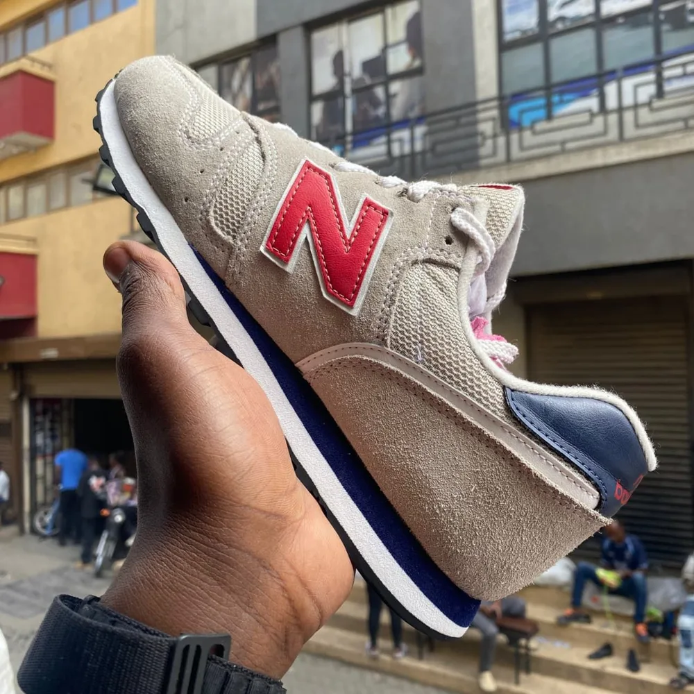 New Balance New Balance 574 Grey Red Navy — Grey / Red / Navy