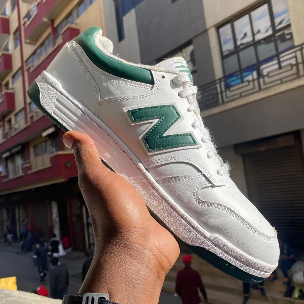New Balance New Balance White Green Court Low — White / Forest Green