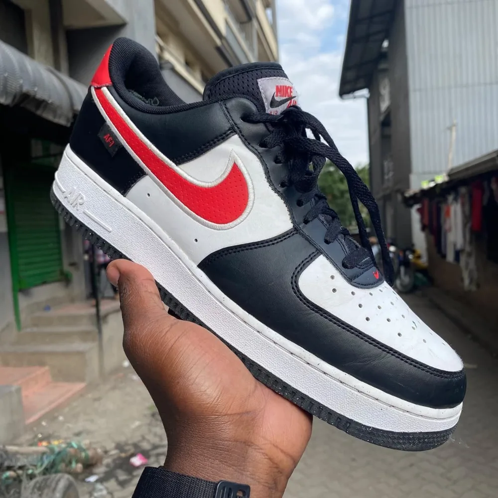 Nike Nike Air Force 1 Black White Red — Black / White / University Red
