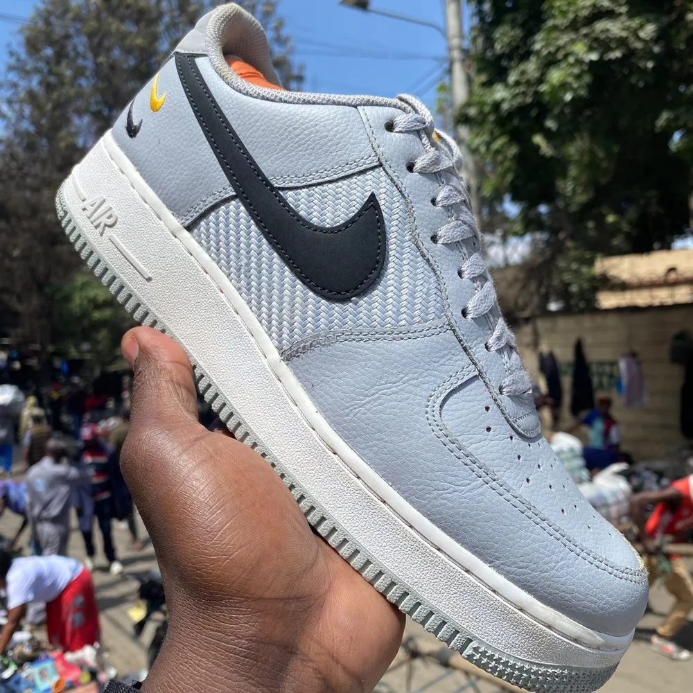 Nike Nike Air Force 1 Grey Black — Wolf Grey / Black / White