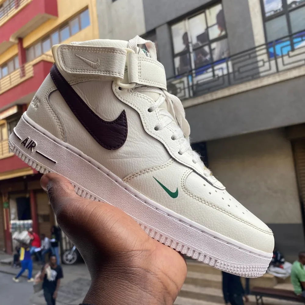 Nike Nike Air Force 1 Mid Sail Burgundy — Sail / Burgundy / Green