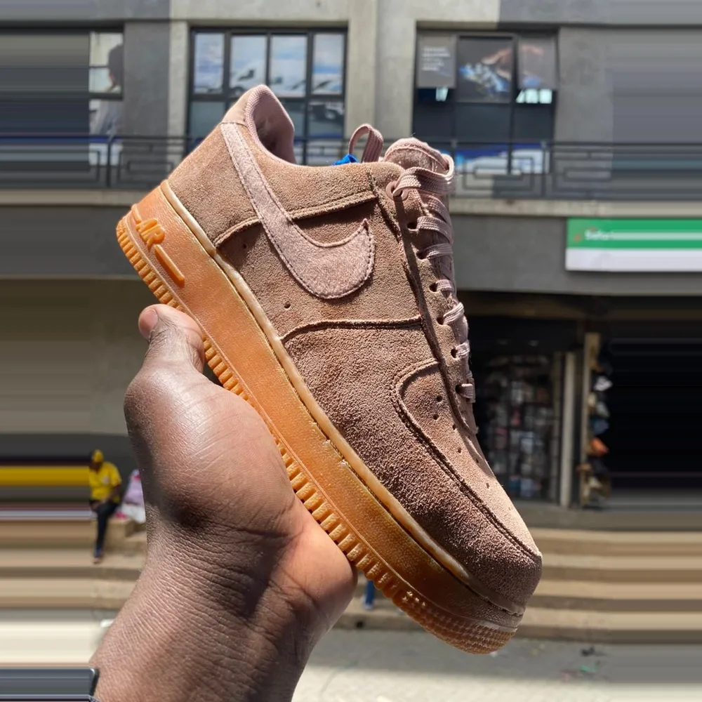 Nike Nike Air Force 1 Mocha Suede Gum — Mocha / Mauve / Gum