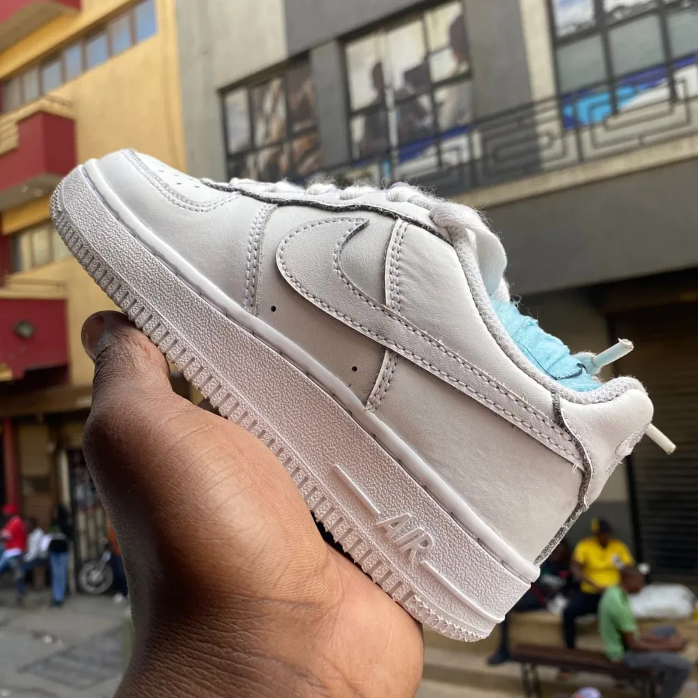 Nike Nike Air Force 1 White Ice Blue — White / Ice Blue