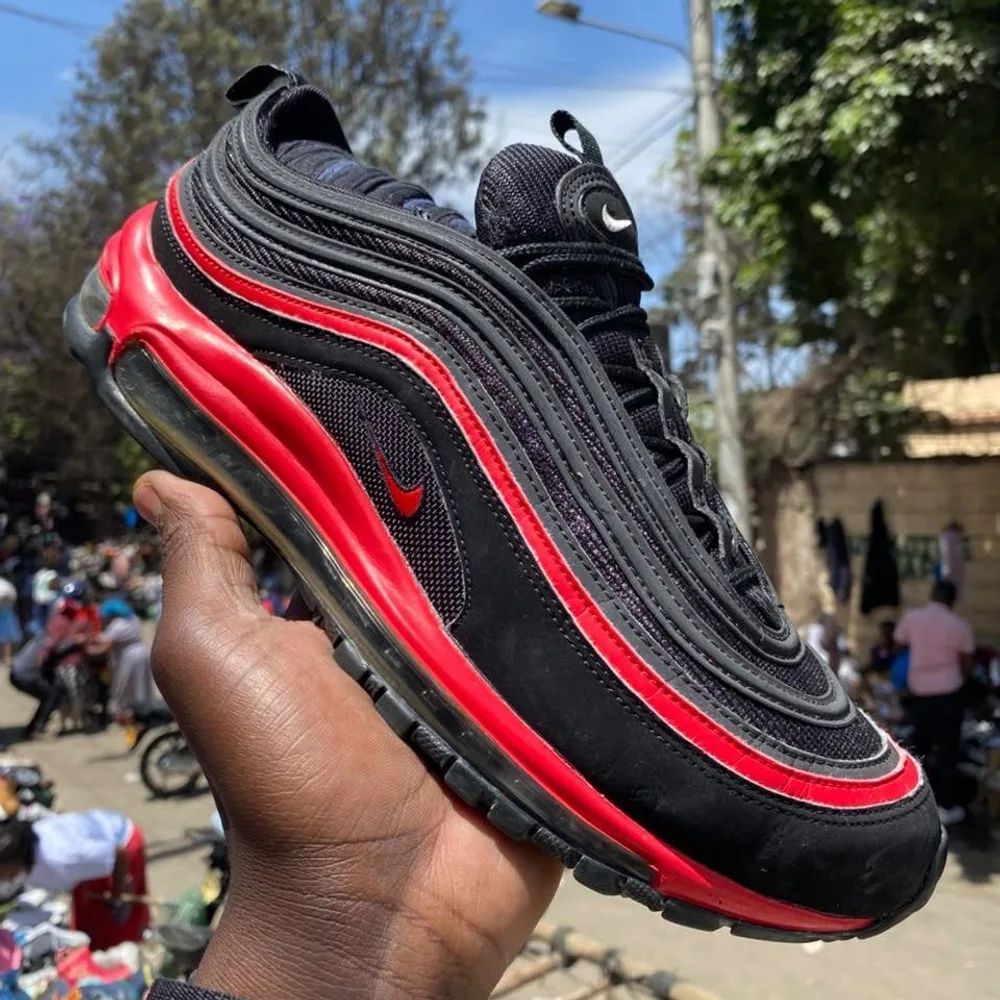 Nike Nike Air Max 97 Black Red in Black / University Red — thumbnail 2