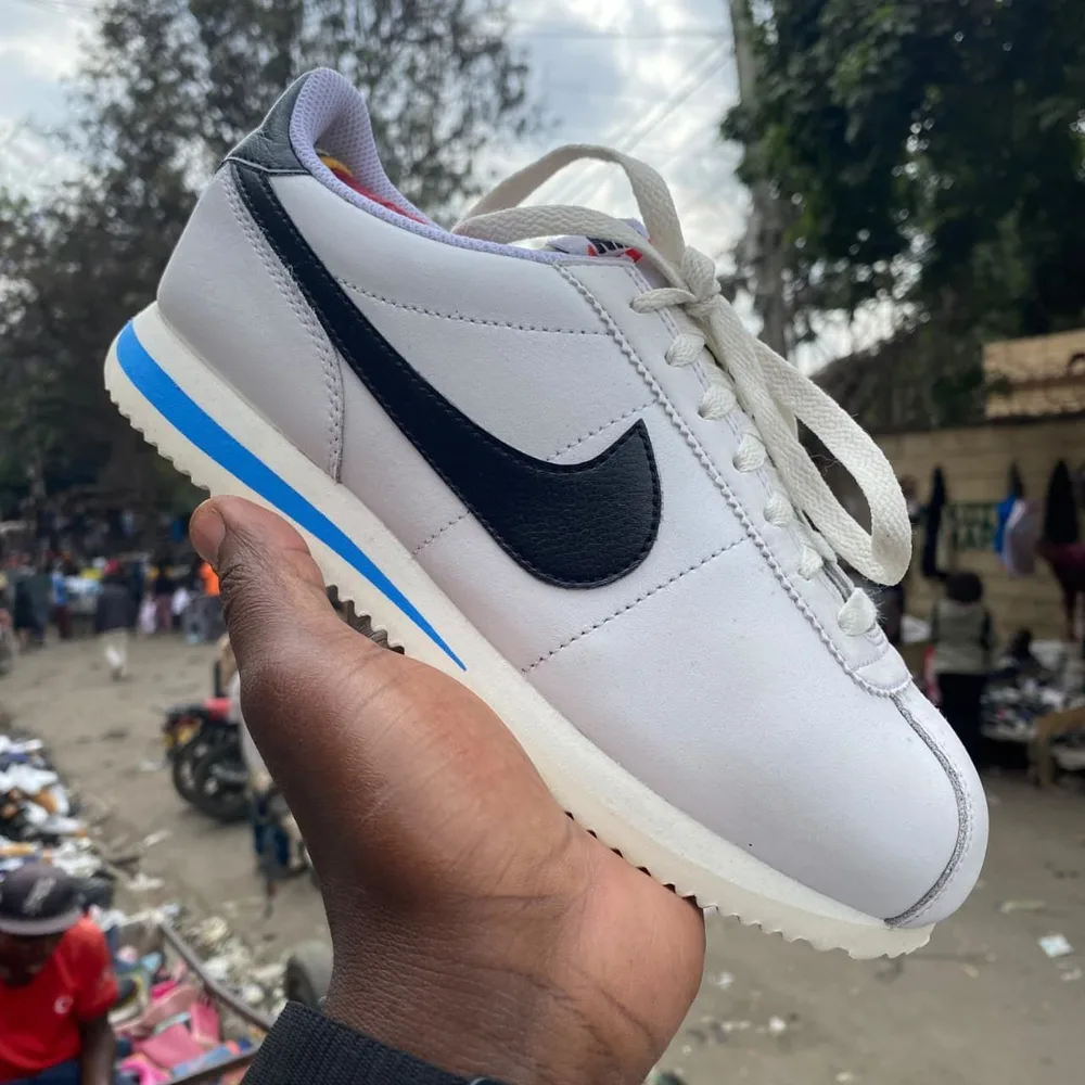 Nike Nike Cortez White Black Blue — White / Black / Blue
