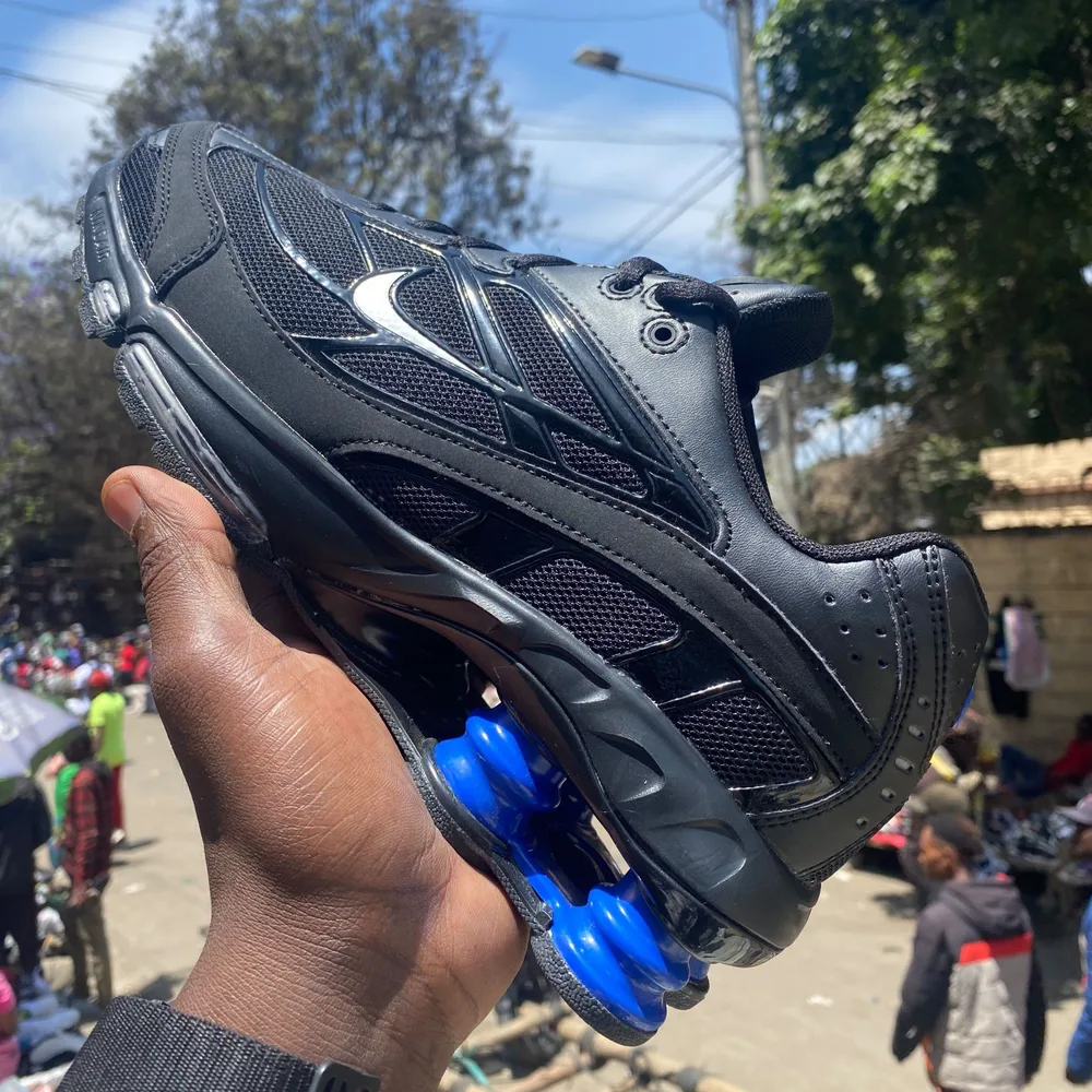 Nike Nike Shox Black Blue — Black / Royal Blue / Silver