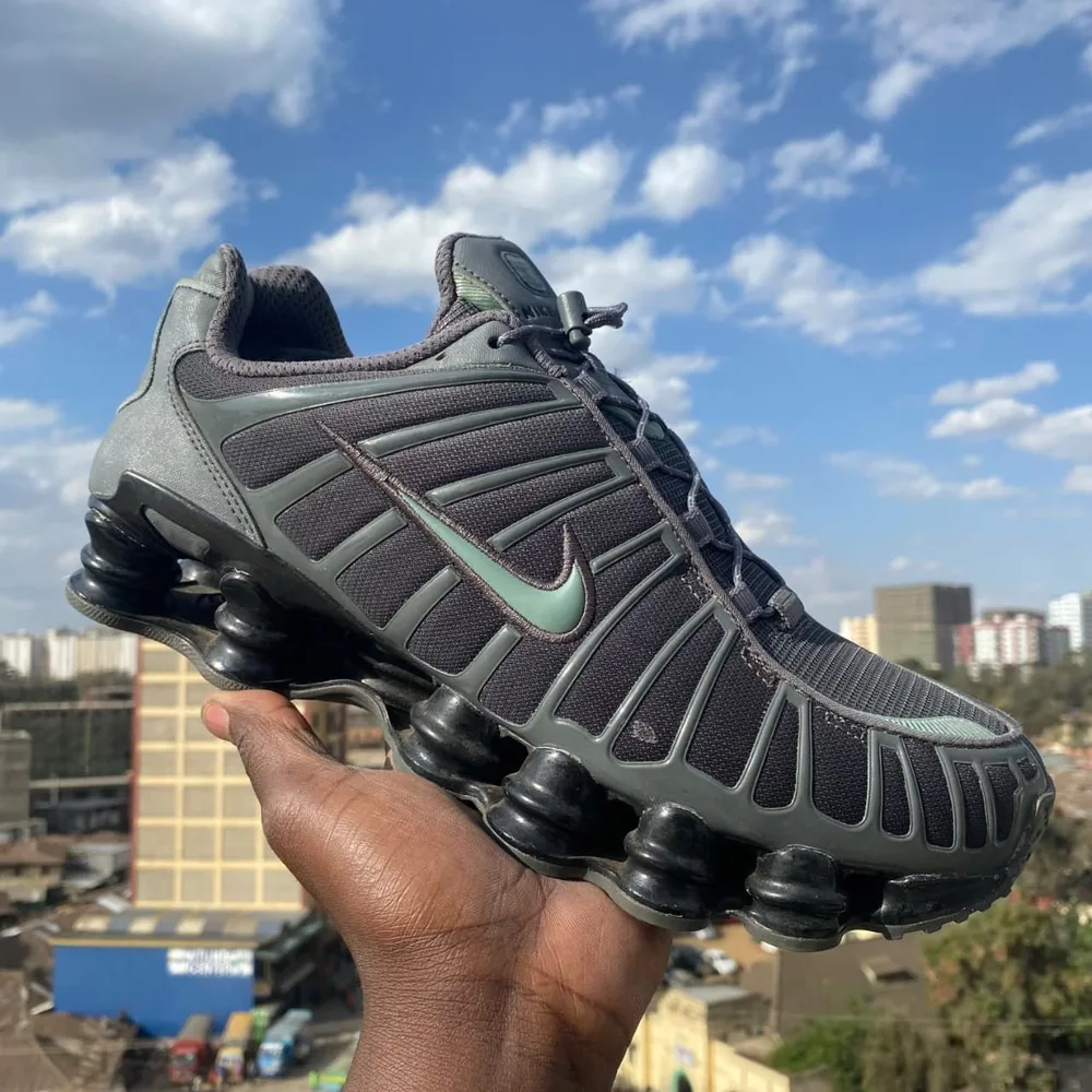 Nike Nike Shox TL Black Grey Green — Black / Grey / Green