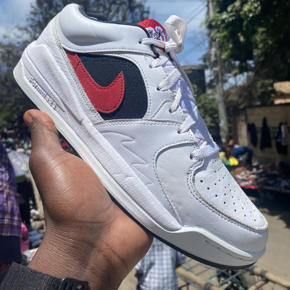 Nike Nike White Navy Red Court Low — White / Navy / Red