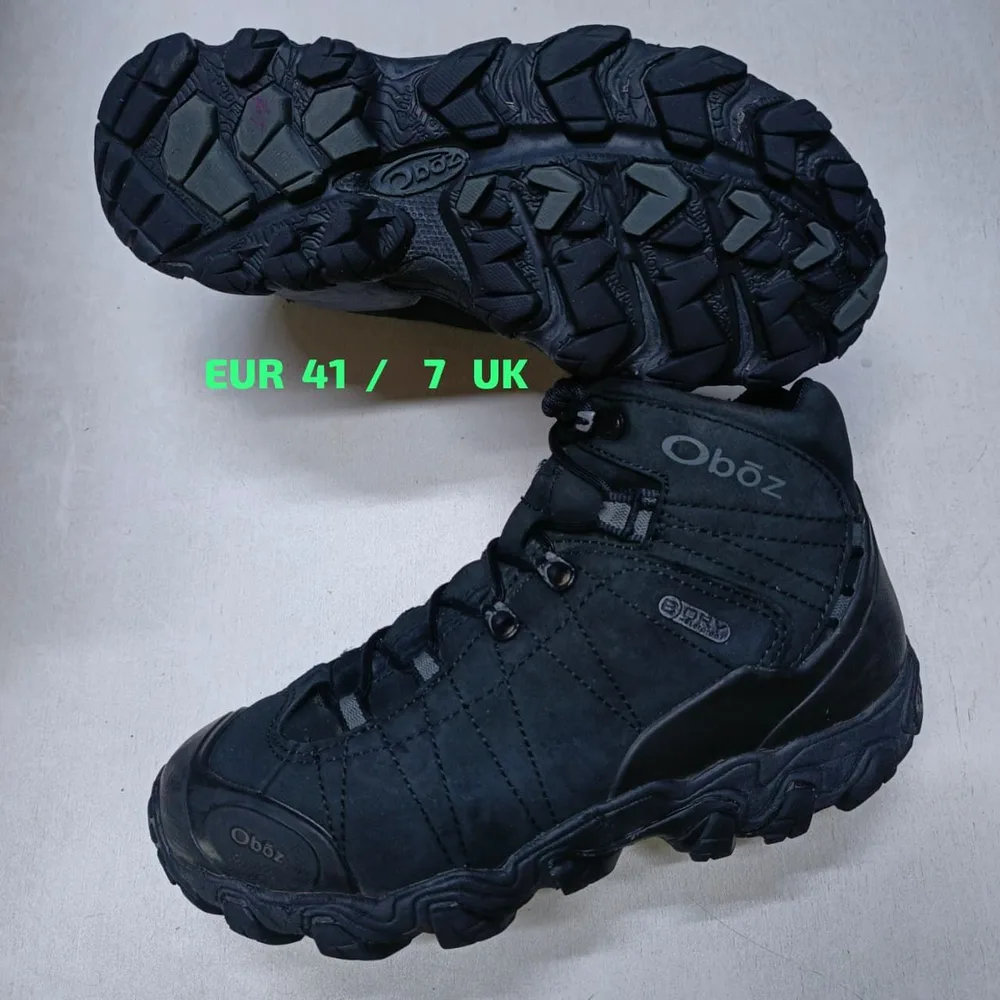 Oboz Oboz Black Leather Hiking Boot — Black
