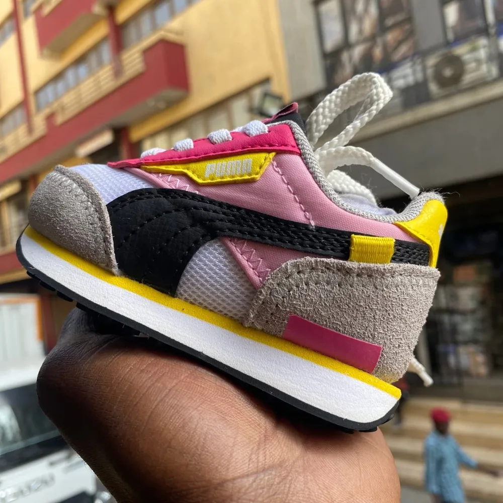 Puma Puma Future Rider Kids Pink — Pink / Black / Yellow / Grey