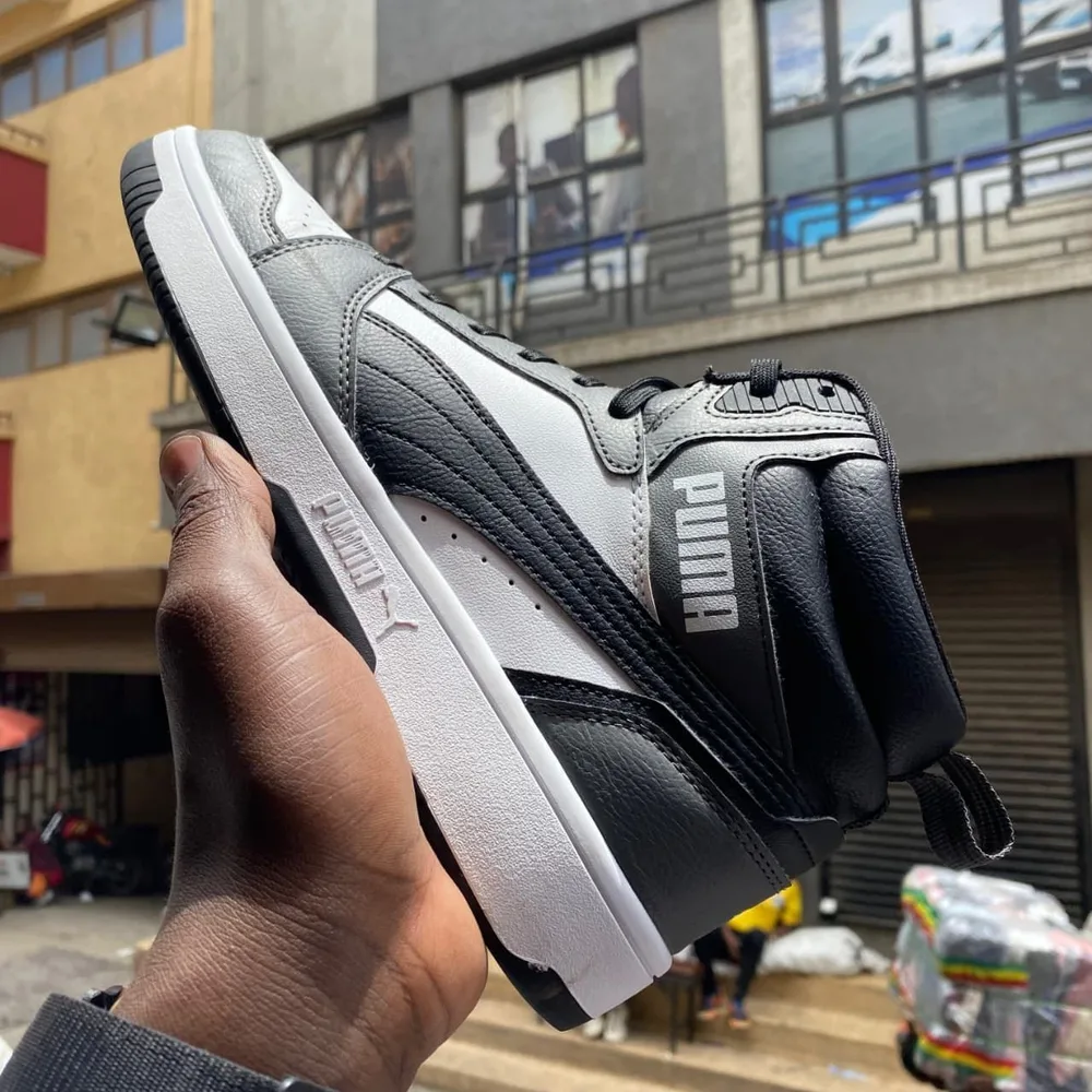 Puma Puma Rebound Black White Grey — Black / White / Grey