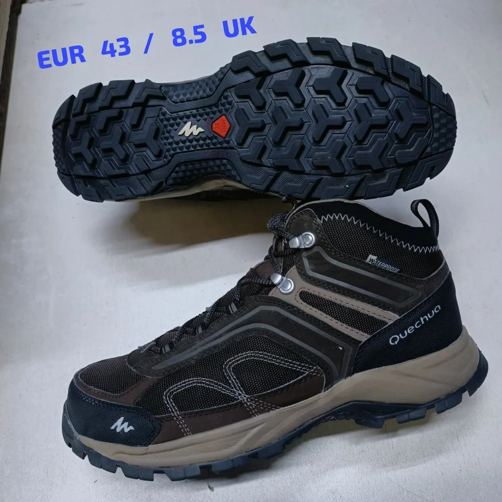 Quechua Quechua Brown Mesh Waterproof Mid — Brown / Black / Tan