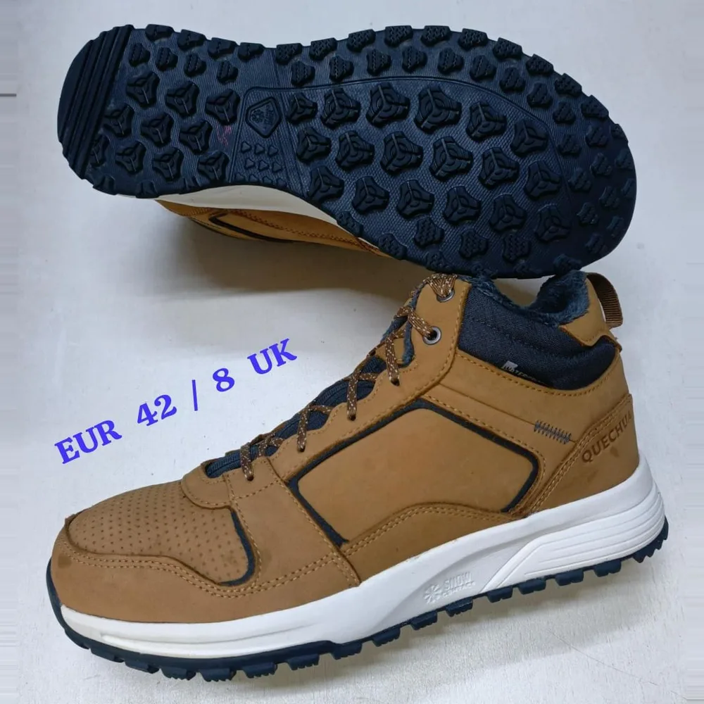 Quechua Quechua Tan Leather Mid — Tan / Navy / White