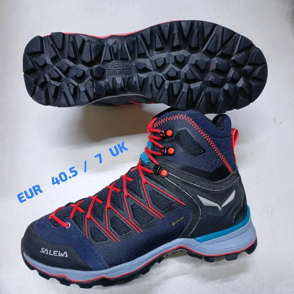 Salewa Salewa Navy Red Gore-Tex Mid — Navy / Red / Teal