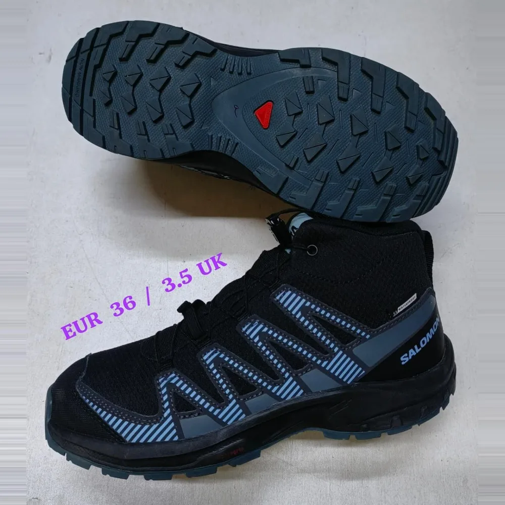 Salomon Salomon Black Blue Hiking Boot — Black / Blue