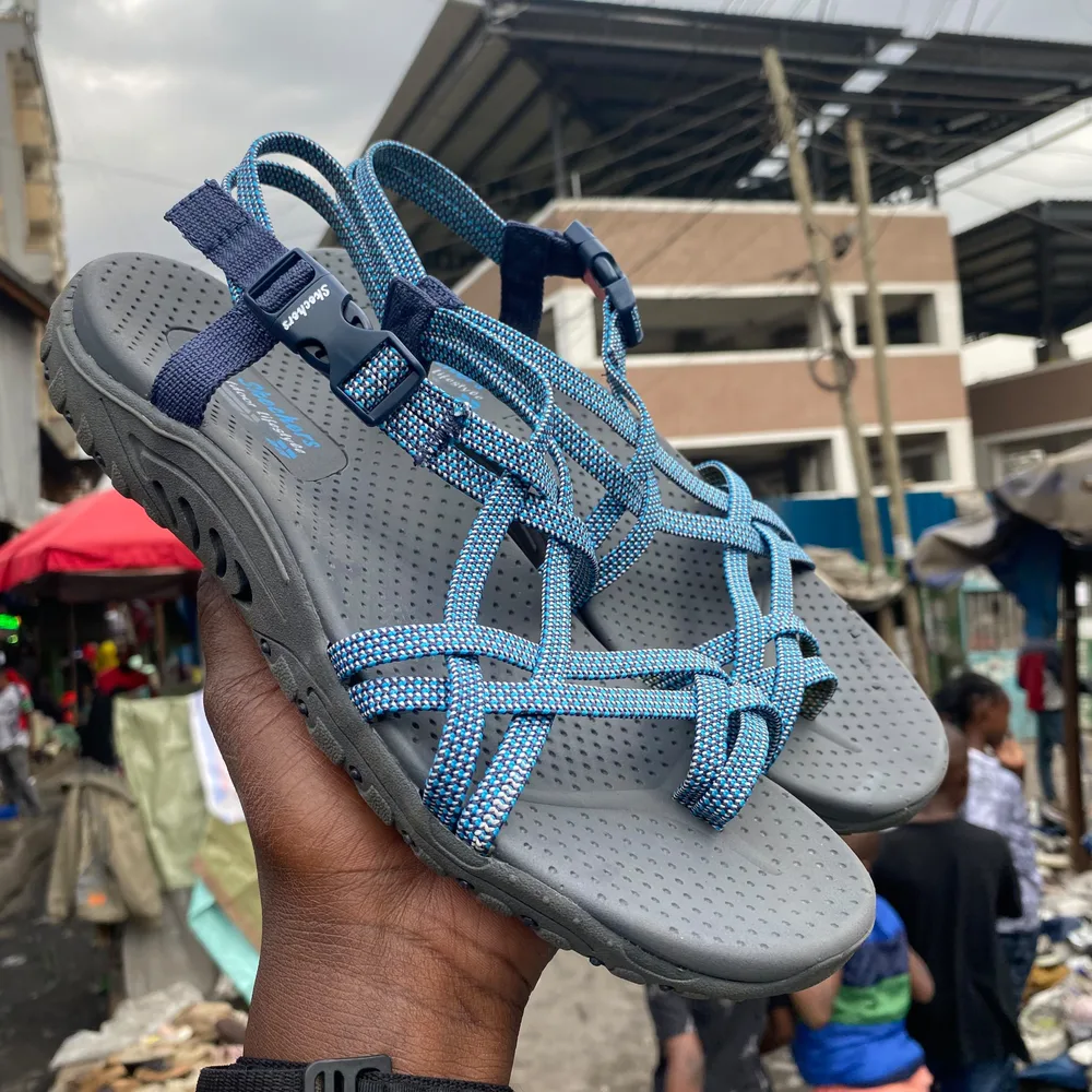 Skechers Skechers Reggae Blue Rope Sandal — Blue / Grey