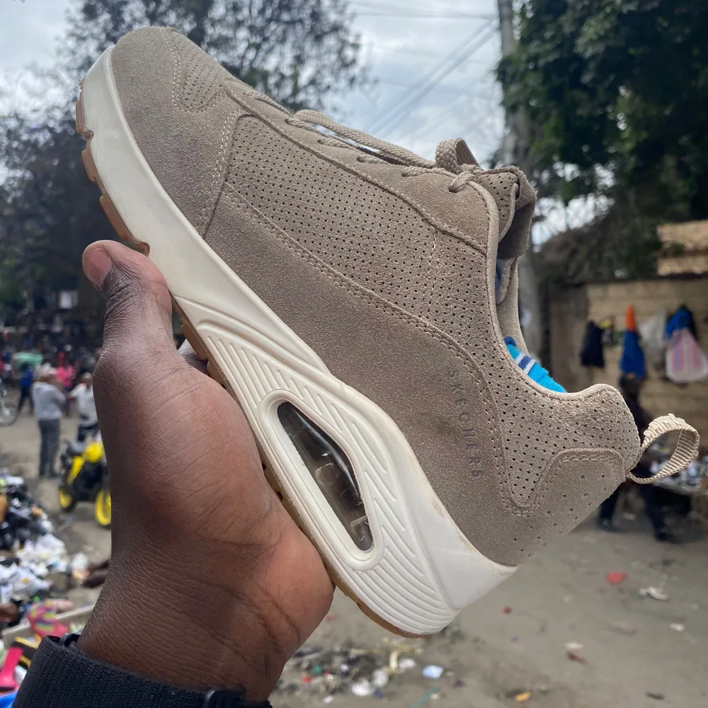 Skechers Skechers Uno Taupe Suede — Taupe / White