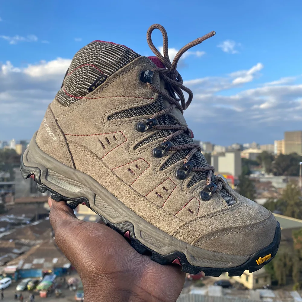 Tecnica Tecnica Grey Suede Mid Hiker — Grey / Burgundy