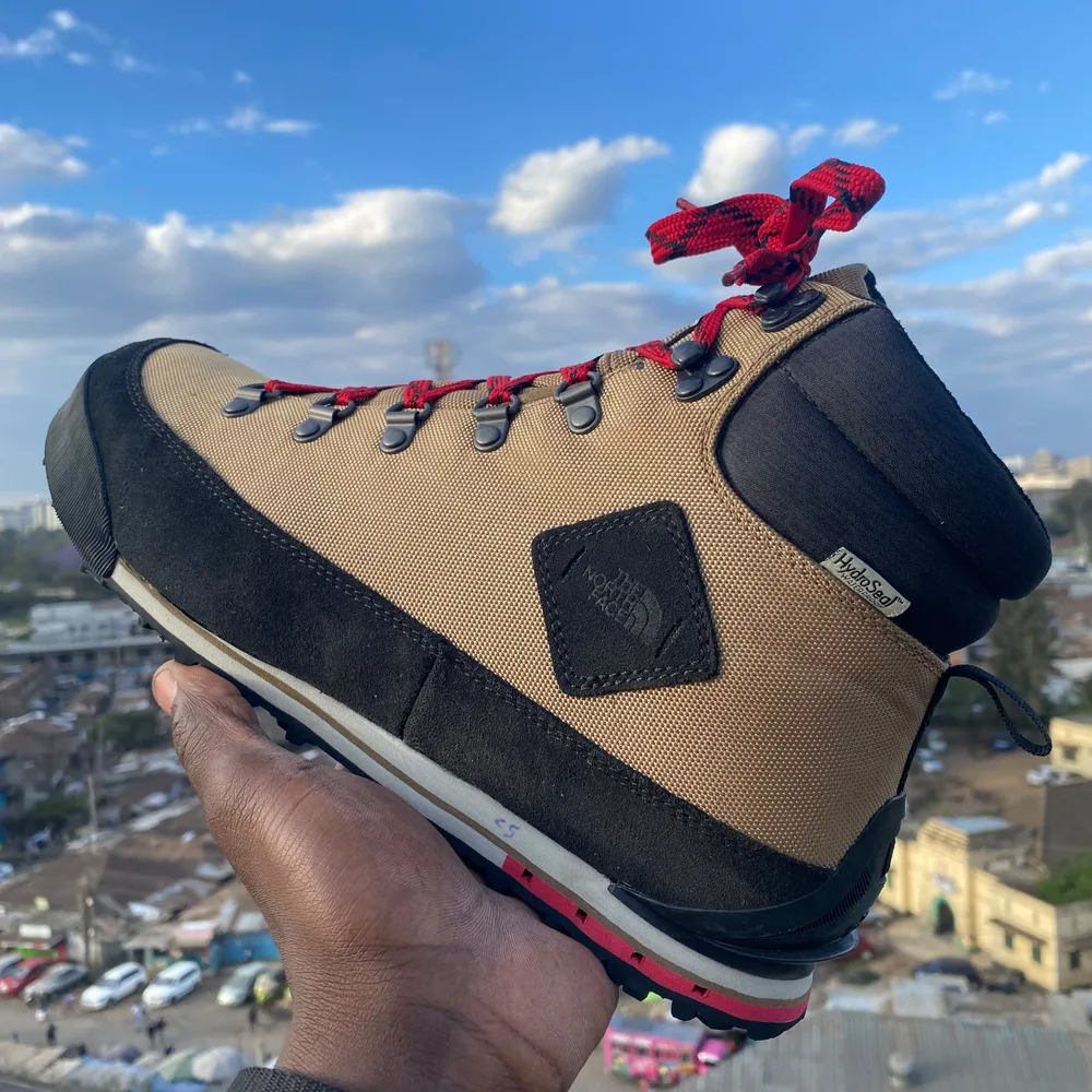 The North Face The North Face Tan Black Waterproof Boot — Tan / Black / Red