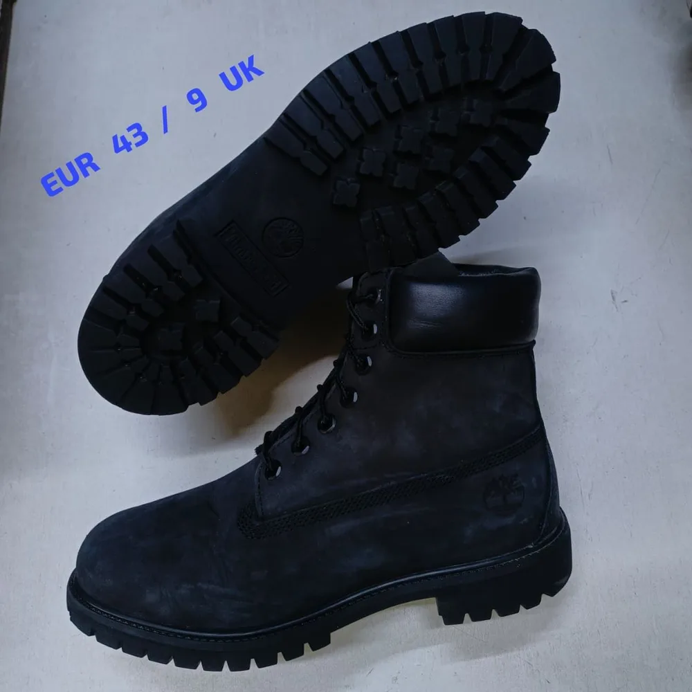 Timberland Timberland 6-Inch Black Nubuck — Black