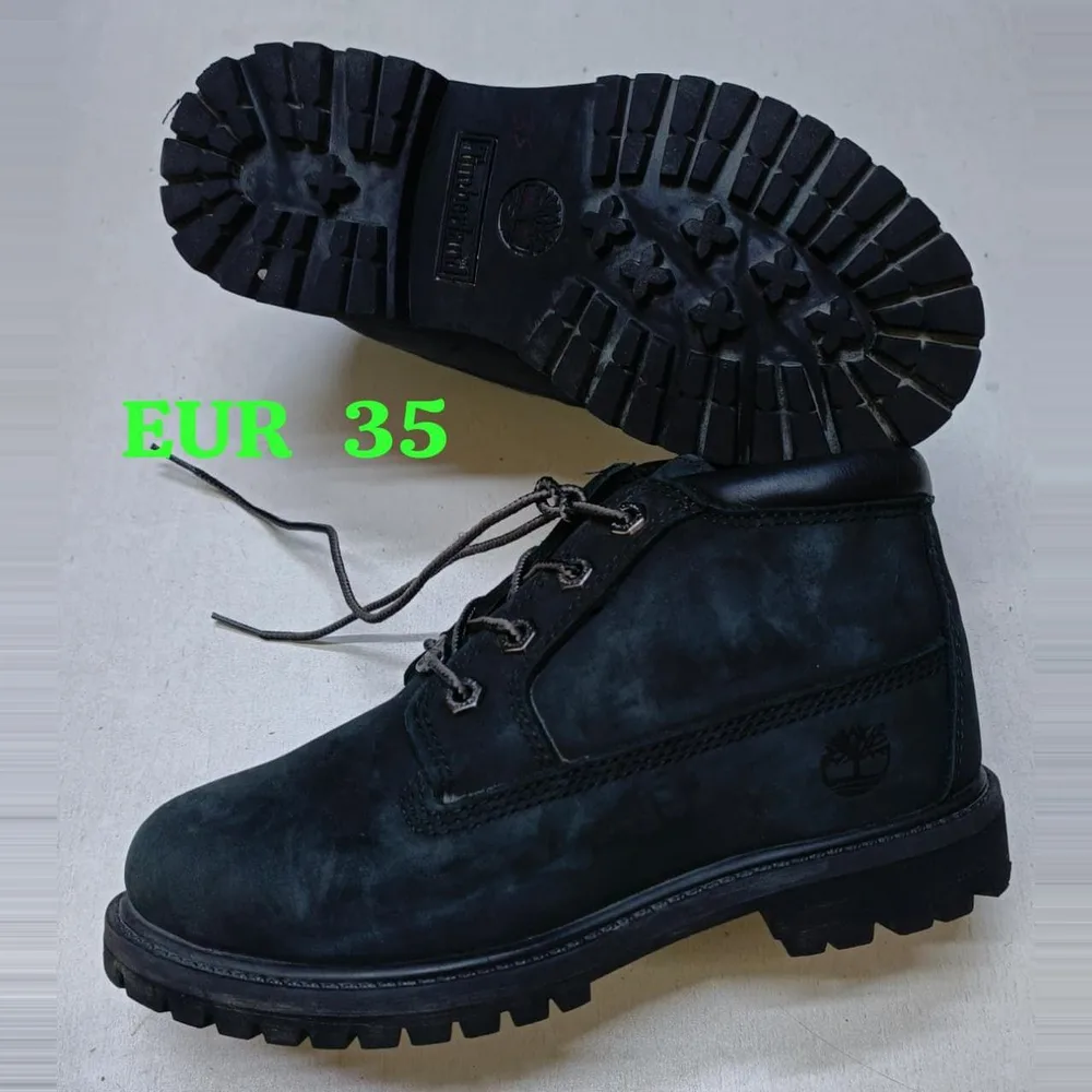 Timberland Timberland Black Nubuck Kids Boot — Black