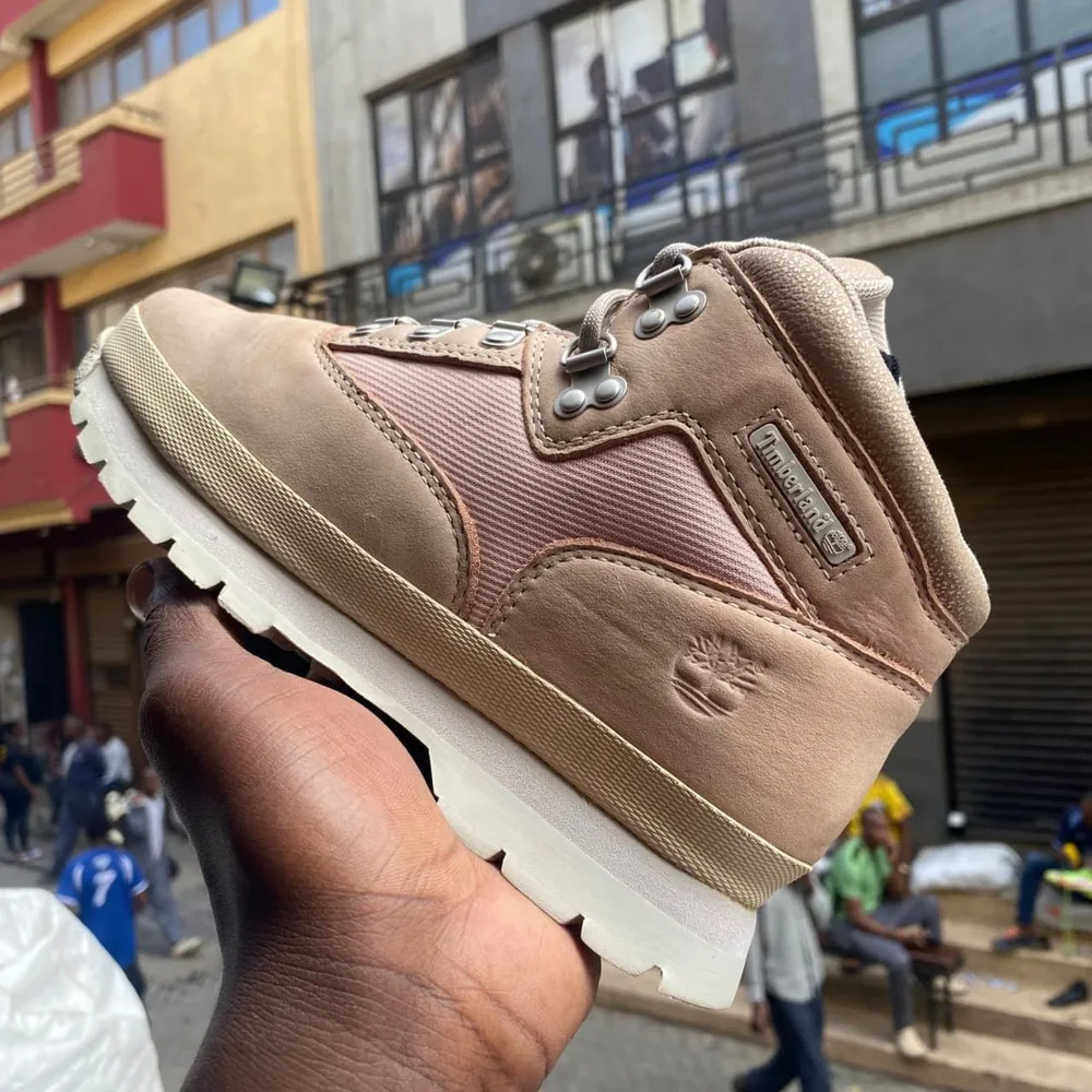 Timberland Timberland Euro Hiker Blush Pink — Blush Pink / Beige / White